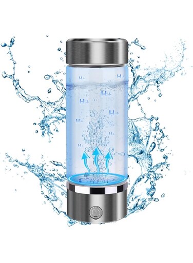 Sereficy Hydrogen Water Bottle, 2024 New Portable Hydrogen Water Ionizer Machine, Hydrogen Water Generator, Hydrogen Rich Water Glass Health Cup for Home Office Travel