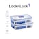 LocknLock Classic Airtight Rectangular Containers 800ml Set of 2 - BPA-Free, Microwave &amp; Freezer Safe