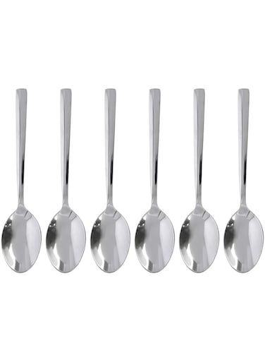Royalford RF10068 6Pc Ss Table Spoon - Mirror Polished  Ergonomic Handle   Stainless Steel Material   PeRFect For Home, Hotel, Restaurant &amp; More