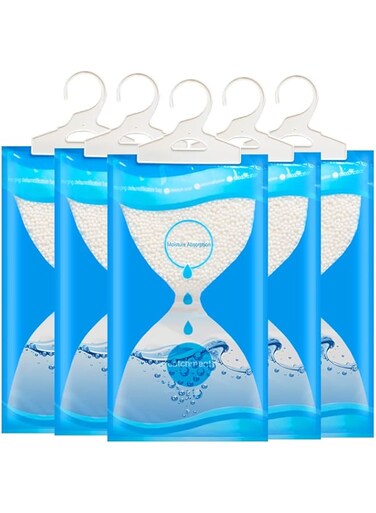 Moisture Absorber Packets, 10-Pack Dehumidifier Bags to Keep Closets, Bedrooms &amp; Bathrooms Free from Dampness, 230g per Packet