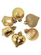 Christmas Mini Assortment Gold 4cm 24Pcs/PVC Box