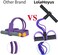 Multifunctional tension rope, 6 tubes elastic yoga platform pulling device resistance band