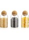 TAPIT Glass Jar with Ball Cork Lid, Glass Canister with Wood Lid, Storage Container Jars for Coffee, Tea, Spice, Sugar, Salt, Set of 3 (500ml, 800ml, 1200ml) (3 PC, 800ml)