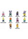 Happy Family 10 Pcs Mini Cartoon Animal Figures Set - Cute Happy Family Partner Toy Collectibles, Cake Toppers &amp; Cupcake Decorations For Kids Birthday, Rabbit, Elephant &amp; Cat Party Favors, Goodie Bag