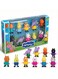 Happy Family 10 Pcs Mini Cartoon Animal Figures Set - Cute Happy Family Partner Toy Collectibles, Cake Toppers &amp; Cupcake Decorations For Kids Birthday, Rabbit, Elephant &amp; Cat Party Favors, Goodie Bag