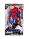 Avengers Spider-Man Action Figure 30cm Marvel Avengers Toy - Titan Hero Tech Series Spiderman Toy, Large Articulated Super Hero Doll With Classic Red &amp; Blue Suit, Endgame Movie Collectible Model
