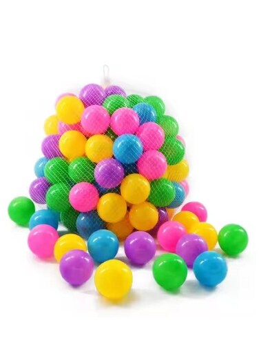 Generic 50-Piece Soft Ocean Pit Toy Balls Play Set Multicolored For Age Group 1+ Years 31.4x29x18cm