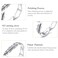 Sterling Silver Ring White Feather Ring Fashion Simple Ring