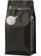 Coffee Bags With Valve (16 oz, 1 lb, 25pcs) - Black High Barrier Aluminumed Foil Flat Bottom Heat Sealed Packaging for Coffee Beans - Side Zipper Resealable for Home or Business