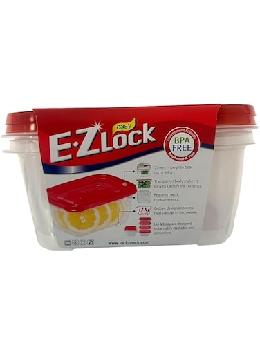LocknLock 2-Piece Ezlock Rectangle Container - 1.32 L
