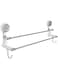 NALACAL Suction Cup Towel Rack, 38.5cm Long Towel Bar Wall Mount Towel Rack Double Pole Towel Rack Slipper Drying Rack Suction Wall Towel Rack Bathroom Towel Storage for Home Kitchen Bathroom
