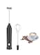 Coffee Milk Frother, Mini USB Rechargeable Milk Frother with Dual Whisk Head, Stainless Steel Waterproof Portable Beater for Coffee, Cream, Cappuccino, Latte