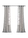 Lush Decor Gray Avon Trellis Grommet Sheer Window Curtain Panel Pair (84" x 38")