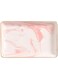 Binoster Marble Ceramic Jewelry Tray Ring Holder Ring Organizer with Housewarming Gift (Pink (Large)