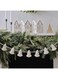 Ginger Ray NN-117 Cream Honeycomb Christmas Tree Paper Party Decoration Garland. 2 Metres, in Length