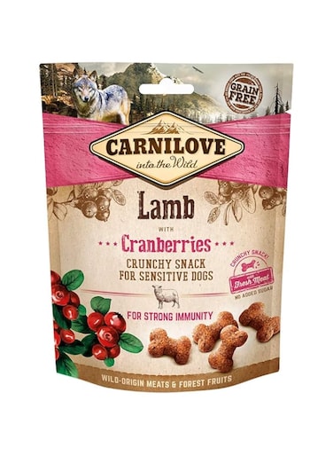 Carnilove Lamb with Cranberries Crunchy Snack for Sensitive Dogs 200g