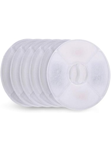 Decdeal Cat Water Fountain Filters Replacement Filters for Flower Fountain Cat Water Fountain Water Dispenser 6PCS