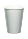 Creative Converting Paper Hot &amp; Cold Cups 9oz 24/Pkg-Shimmering Silver