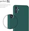 For Samsung Galaxy A06 Liquid Silicon Case, Soft Microfiber Lining Cushion Slim Shell Shockproof Protective Soft Gel Rubber Matte Finish Cover Camera Protection Case for Samsung Galaxy A06 (Green)