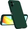 For Samsung Galaxy A06 Liquid Silicon Case, Soft Microfiber Lining Cushion Slim Shell Shockproof Protective Soft Gel Rubber Matte Finish Cover Camera Protection Case for Samsung Galaxy A06 (Green)