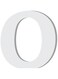 Rosymoment Alphabet O Wooden Decorative Wall Letter for Children's Bedroom Decor, 8 cm Length, White O, HCR-4704O