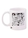 Monsters Printed Mug White/Black/Maroon Standard Size
