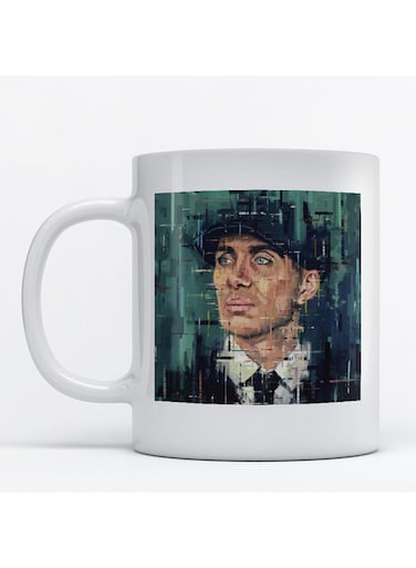 Thomas Shelby Printed Mug White/Green/Black