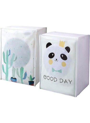 Teyesun 2pcs Washer and Dryer Covers, Washing Machine Cover Dryer Cover for Front-loading Machine-Waterproof Dustproof Sun-Proof, 21" W x 23" D x 33" H