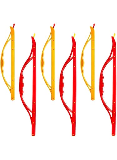 KASTWAVE 6 Pack Portable Food Bag Clips - Sturdy Sealing Clips for Snacks, Cereal &amp; Coffee Storage (3 Red, 3 Yellow)