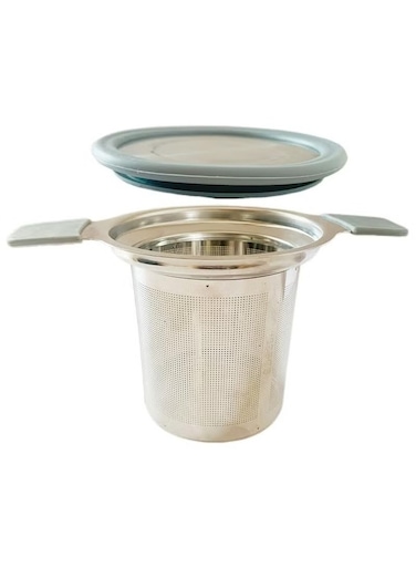 Steel Tea Infuser Strainer with Double Heat-Proof Handles and Extra Fine Mesh for Loose Leaf Tea