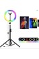 USB selfie ring light with tripod&mdash;perfect for makeup, TikTok, live streaming, and video recording.