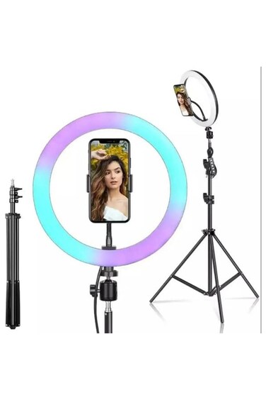 USB selfie ring light with tripod&mdash;perfect for makeup, TikTok, live streaming, and video recording.