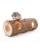 ABOCIDEGE Natural Wooden Hamster Mouse Tunnel Tube Toy Forest Hollow Tree Trunk (Large)