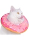 X spring Cat Recovery Collar, Adjustable Cat Recovery Collar, Cute Cat Donut Collar, Wound Healing Protective Cone After Surgery Elizabethan Collars, Soft Cone Collars for Cat for Kitten Pets (Small)