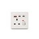Multi Function Wall Socket with USB A and Dual USB C Ports, Fast Charging and Safety Protection