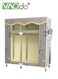 Portable Closet Width 123CM Wardrobe Closet for Hanging Clothes with 2 Hanging Rods Clothes Storage Organizer for Extra Sturdy Quick and Easy to Assembly