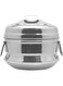 Steel Idli Cooker, Small, Silver, 23 Cm, KKIP0S, Steam Pot, Idli Cooker, Steamer, Iddly, Idly, Iddli Silver