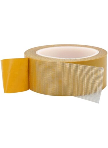 High Adhesive Strength Mesh Double-Sided Duct Tape, Double Sided Mounting Tape, Suitable for Carpet Edge Banding, Props Pasting, Wedding Decorations, Photo Frames, Easy to Remove (5cmx20m)
