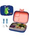 attack SKids Bento Lunch Box with Spoon &amp; Fork &acirc;&euro;&ldquo; Leakproof 3-Compartment Stainless Steel Lunchbox for Boys &acirc;&euro;&ldquo; BPA-Free, Cute Cartoon Design, Easy to Open, Ideal for School &amp; Daycare Dino Theme