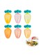 Pieces Mini Condiment Squeeze Bottles, Carrot Shaped Ketchup Subpackage Bottle, Reusable Salad Dressing Plastic Container for Kids