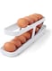 YouCopia Rolldown Refrigerator Egg Dispenser, Holder for Fridge Storage, One Size, White
