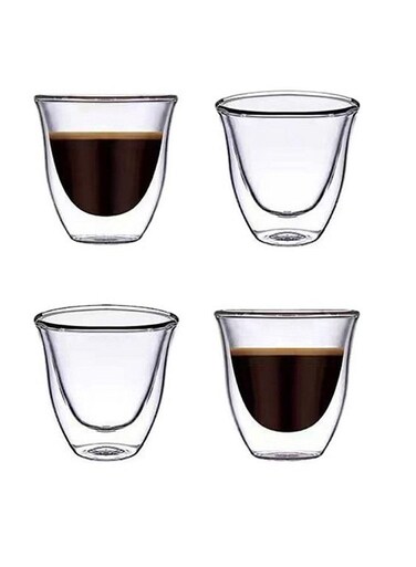 Coffee Cup Tea Cup 4 Pack For Espresso Coffee 80 ML