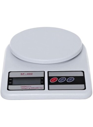 Dubai Gallery Electronic Kitchen Scale White/Black 5000Mg