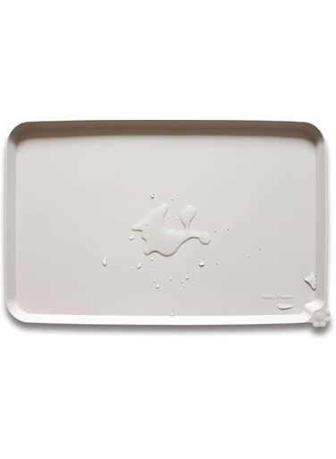 SWIUKPHE Waterproof Pet Feeding Mats with High Lips - Multiple Size and Colors for Dogs, Cats &amp; Others-G