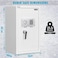 Rubik Safe Box Large with Digital Keypad and Key Lock Protect Money Documents Jewlery for Home Office N60EG (Size 60x36x30cm) White
