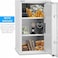 Rubik Safe Box Large with Digital Keypad and Key Lock Protect Money Documents Jewlery for Home Office N60EG (Size 60x36x30cm) White