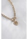 Steel Gold Heart Shaped Tree of Life Women Necklace
