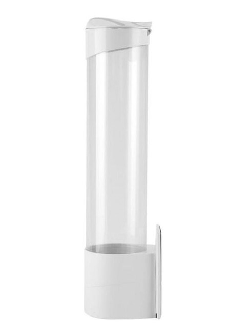 Anti Dust Paper Cup Dispenser Plastic Holder 7.5Cm 50 Cups Convenient Container Multicolour 10x38cm