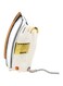 Geepas Automatic Dry Iron- GDI23011  Iron Box with Temperature Settings Dial and Auto Shut Off Function Suitable for All Kinds of Fabric 7 Years Warranty, White and golden