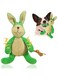 Stuffing Squeaky Plush Dog Toy Chew Speak Toy/Dog Toys for Aggressive chewers/Large Dog Toys/Plush Dog Toys (Green)